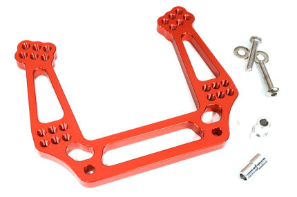 Red Billet Machined Alloy Front Shock Tower for 1/10 Slash 2WD & Stampede 2WD