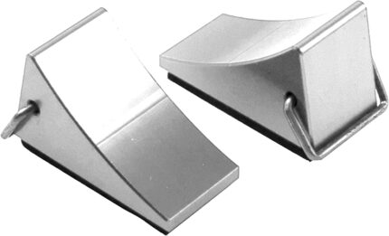 Alloy Machined Realistic Scale Model Wheel Chock (2) 1/10 Size