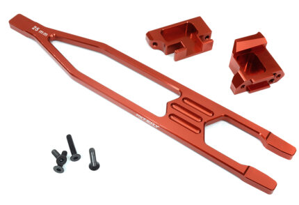 Billet Machined Battery Plate & Mount Set for Traxxas Slash 4X4 LCG Chassis