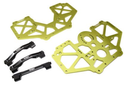 Billet Machined Center Chassis Side Plate & Mount Set for Losi 1/8 LMT 1.0 4WD
