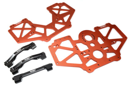 Billet Machined Center Chassis Side Plate & Mount Set for Losi 1/8 LMT 1.0 4WD