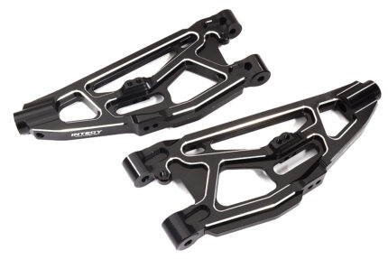 Billet Machined Black Front Lower Suspension Arms for Arrma 1/8 Kraton 6S BLX V5