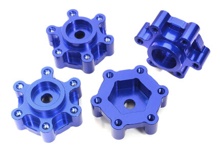 Billet Machined 17mm Hex-to-6 Bolt Wheel Adapters for Losi 1/8 LMT 1.0