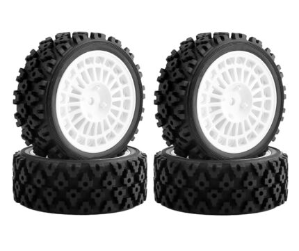 All Terrain Tire & Wheel Set for Tamiya TT01, TT02 & XV-01