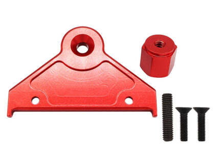 Red Machined Alloy Spare Tire Mount for Axial SCX6 Crawler