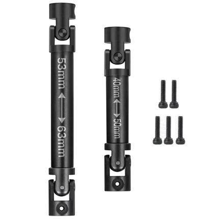 Black Alloy Main Center Drive Shafts for Axial SCX24 C10 Crawler