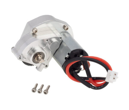 Silver Alloy Machined Main Gearbox with Motor for Axial SCX24
