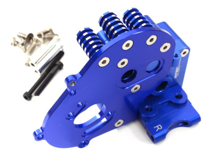 Blue Alloy Gearbox Housing for 1/10 Slash 2WD, Stampede 2WD & Rustler 2WD Models