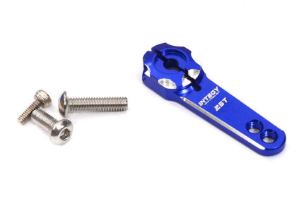 Blue Billet Machined Alloy 25T Servo Horn for Futaba Servos (r = 21.5, 25mm)