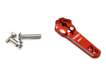 Red Billet Machined Alloy 25T Servo Horn for Futaba Servos (r = 21.5, 25mm)