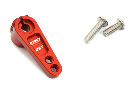 Red Billet Machined Alloy Servo Horn 25T for Futaba Servos (r = 16mm, 20mm)