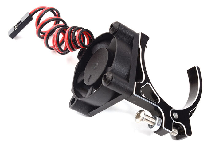 High-Speed Cooling Fan with Alloy Mount for 36mm Diameter Motors, Black - Image 1