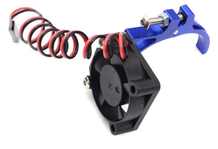 High-Speed Cooling Fan with Alloy Mount for 36mm Diameter Motors, Blue
