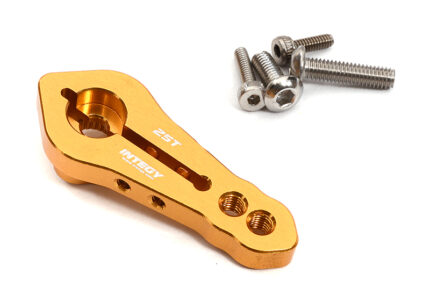 Gold Billet Machined Alloy Servo Horn 25T for Futaba Servos (r = 20mm, 24mm)