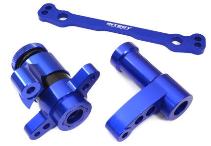 Blue Billet Machined Steering Bellcrank Upgrade Set for Losi 1/5 DBXL-E 2.0 4WD