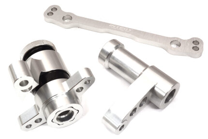 Silver Steering Bellcrank Set Upgrade for Losi DBXL-E 2.0 1/5 Scale 4WD