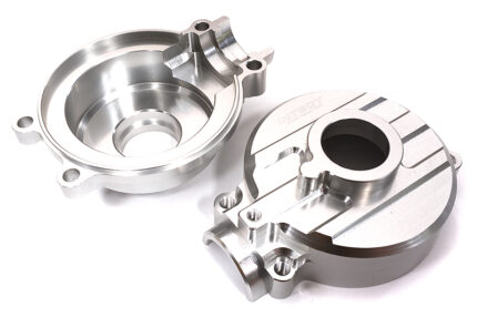 Silver Billet Machined Gearbox Housings Set for Losi 1/5 DBXL-E 2.0 4WD
