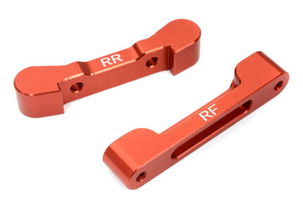 Billet Machined Red Rear Pivot Blocks 3.5 Degree Toe for Losi 1/10 2WD 22S Drag