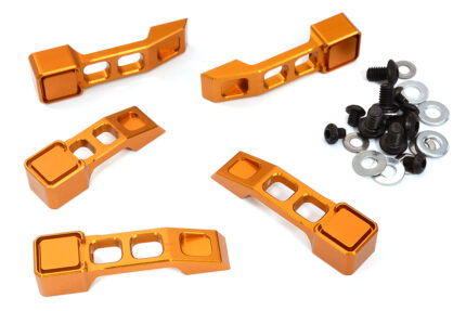 Billet Machined Realistic Orange Handle Set (5) for Axial 1/6 SCX6 Jeep JLU