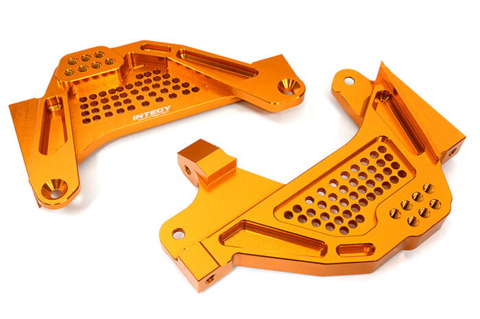 Orange Billet Machined Front Shock Towers for Axial SCX6 1/6 Scale - Image 1