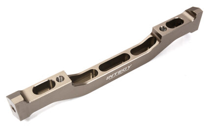 Grey Billet Machined Transmission Case Brace for Axial 1/6 Scale SCX6