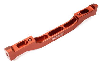 Red Billet Machined Transmission Case Brace for Axial 1/6 Scale SCX6