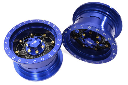Billet Machined 8 Spoke Alloy Wheel Upgrade Kit (1-pair) for 1/6 SCX6