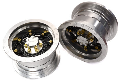 Billet Machined 8 Spoke Alloy Wheel Upgrade Kit (1-pair) for 1/6 SCX6