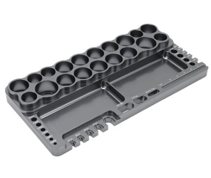 Black Universal Workbench Organizer 195x98x18mm Workstation Tray