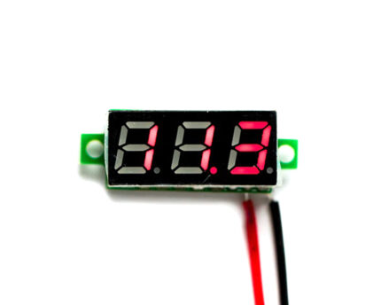 Precision Voltmeter Color LED Display 3.00V-30.0VDC