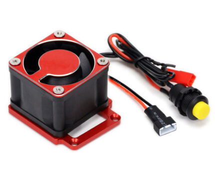 Red 39x39x28mm HD Cooling Fan w/ Alloy Mount for Traxxas 1/8 Sledge