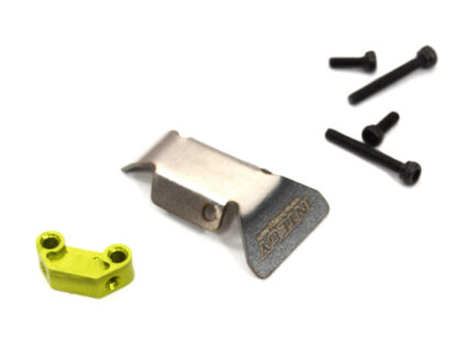 Green Alloy Machined Front/Rear Skid Plate w/ Mount for Axial 1/24 Scale SCX24