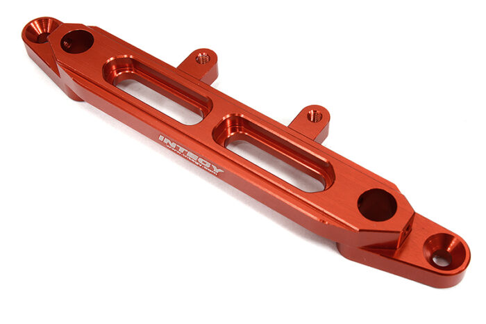 Red Billet Machined Front Upper Chassis Brace for Axial SCX6 - Image 1