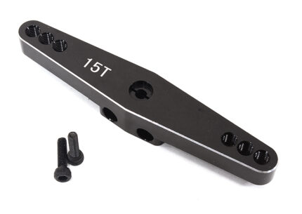 Billet Machined Black 15T Dual Sided Steering Servo Arm for Losi 1/5 DBXL-E 2.0