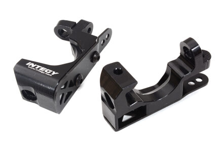 Black Billet Machined Caster Blocks for Traxxas 1/10 Scale Hoss 4X4