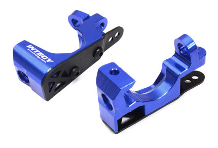 Blue Billet Machined Caster Blocks for Traxxas 1/10 Scale Hoss 4X4