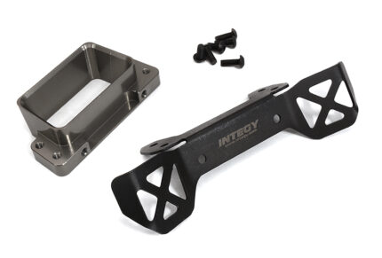 Grey Billet Machined Front Body Mount Set for Traxxas 1/8 Scale Sledge 4WD