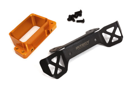 Orange Billet Machined Front Body Mount Set for Traxxas 1/8 Scale Sledge 4WD
