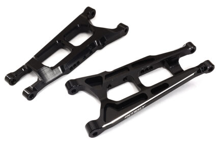 Black Billet Machined Aluminum Lower Suspension Arms for Traxxas 1/10 Hoss 4X4