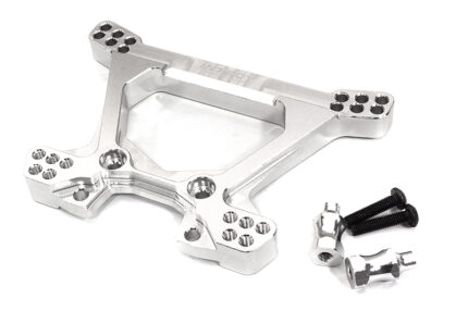 Silver Billet Machined Rear Shock Tower Upgrade for Traxxas 1/10 Scale Hoss 4X4