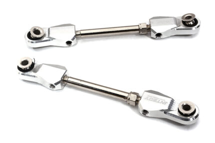 Billet Machined Silver Rear Upper Suspension Linkages for Traxxas 1/10 Hoss 4X4