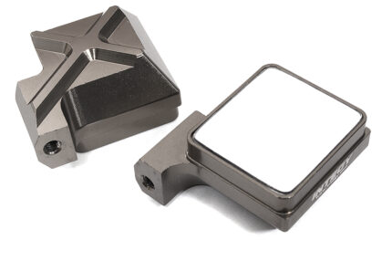Grey Billet Machined Realistic Side View Mirrors for Axial SCX6 Scale Crawler
