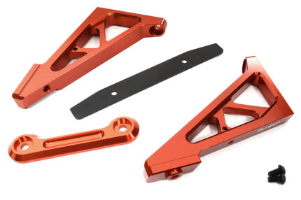 Red Billet Machined Wing Mount Set for Traxxas 1/8 Sledge 4WD Monster Truck