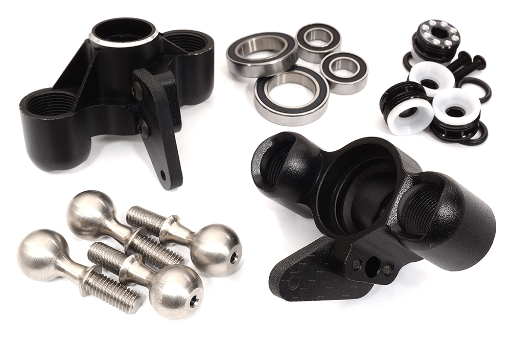 Alloy Steering Blocks w/ 15x24x5mm Size Bearings for Arrma 1/8 Kraton AR330505