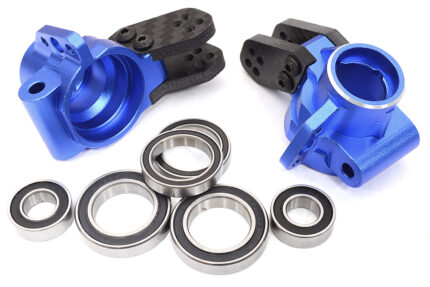Alloy Machined Rear Hub Carriers w/ 6 Bearings for Arrma 1/8 Kraton & Outcast