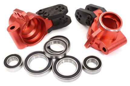 Alloy Machined Rear Hub Carriers w/ 6 Bearings for Arrma 1/8 Kraton & Outcast