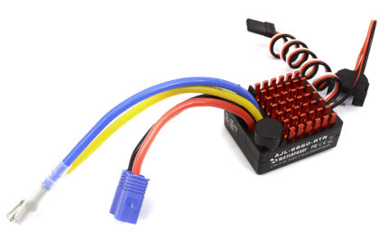 Brush Type ESC 60A Waterproof 2-3S for RC Cars - High Performance Speed Control