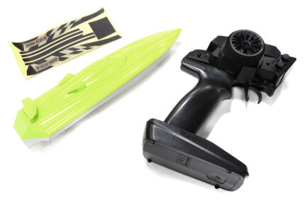 Mini ECO-Q Speed Boat 255mm w/ Motor, ESC and Controller ARTR Kit - Green