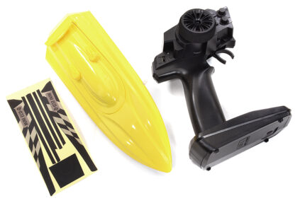 Mini ECO-Q Speed Boat 255mm w/ Motor, ESC and Controller ARTR Kit - Yellow