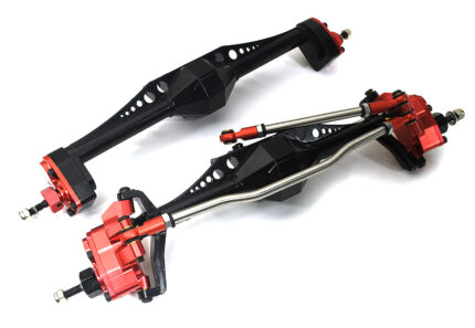 Alloy Machined Front & Rear Axles for Axial 1/10 Capra 1.9 Unlimited Trail Buggy